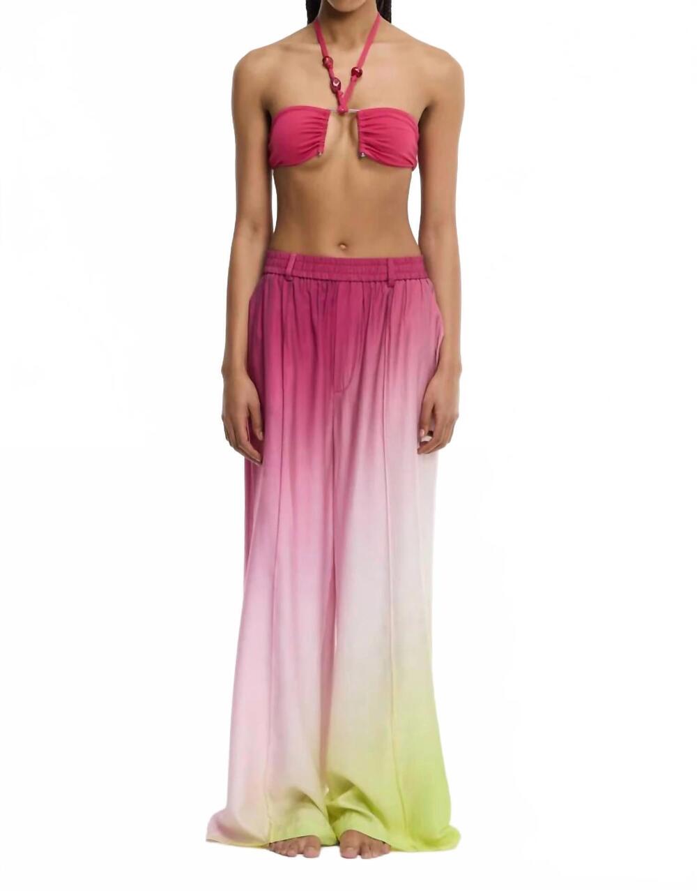 NEW SIGNIFICANT OTHER bennet wide-leg pant in citrus dusk